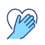 hand on heart icon