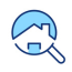 house in magnifying glass icon