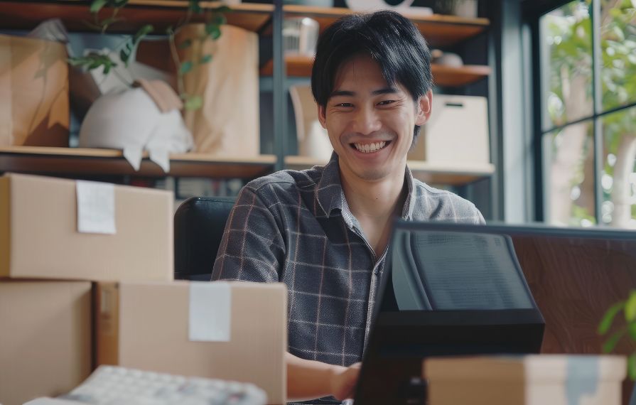 small business owner saving money